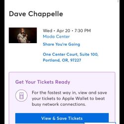 Dave Chapelle Moda Center April 20