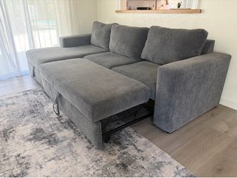 Sofa with storage and pull out bed (couch)