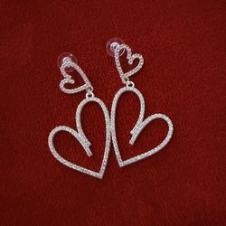 HEART EARRINGS CZ 