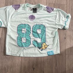 Little Mermaid Ariel Football Jersey Adult Medium 