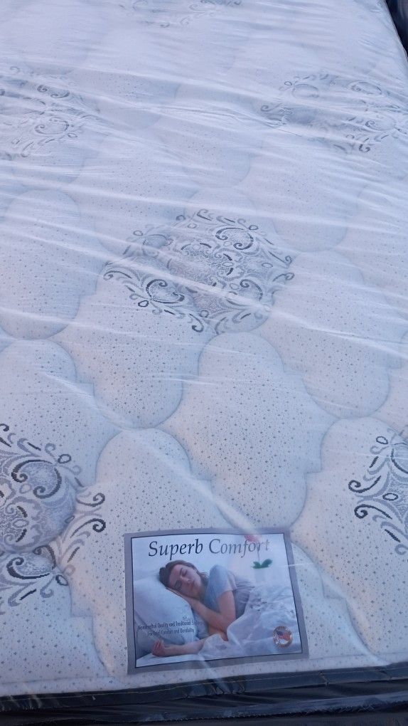 Brand New Twin Size Pillowtop Mattress Included Box Spring