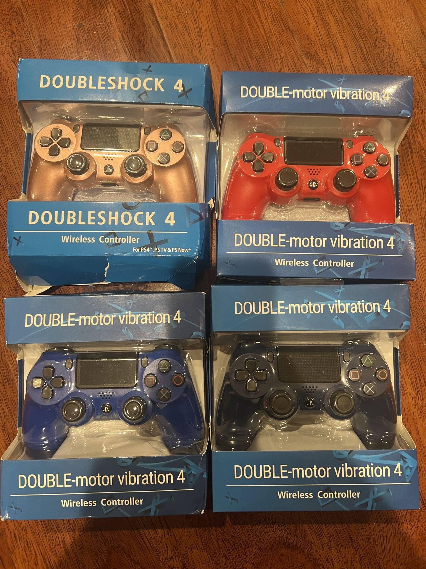DualShock 4 Wireless Controller for PlayStation 4 - Rose Gold, Blue, Red, Dark Blue
