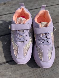 Purple and Silver Glitter Sneaker