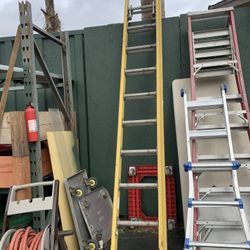 Yellow Fiberglass Ladder 24”