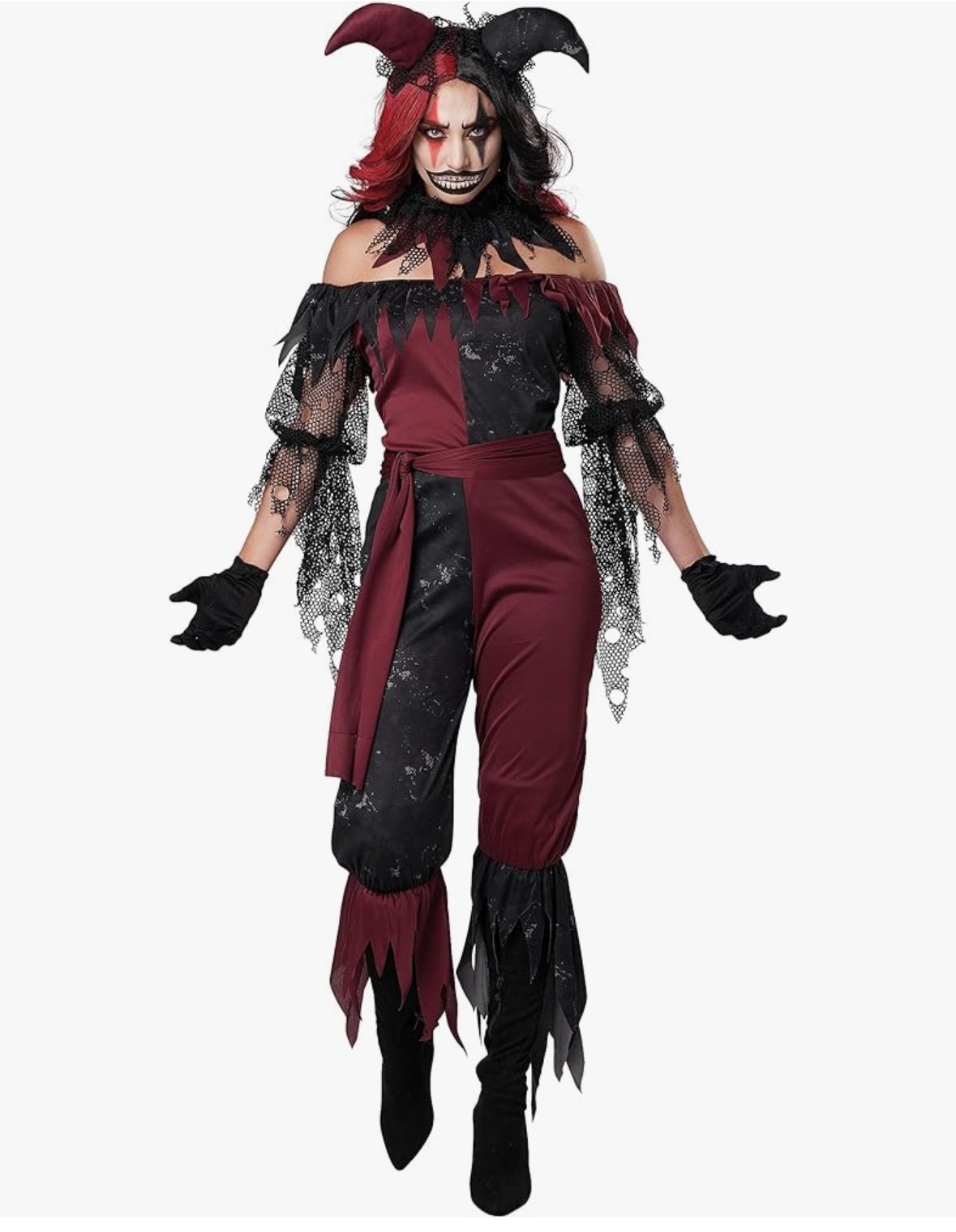 Psycho Jester Costume for Women