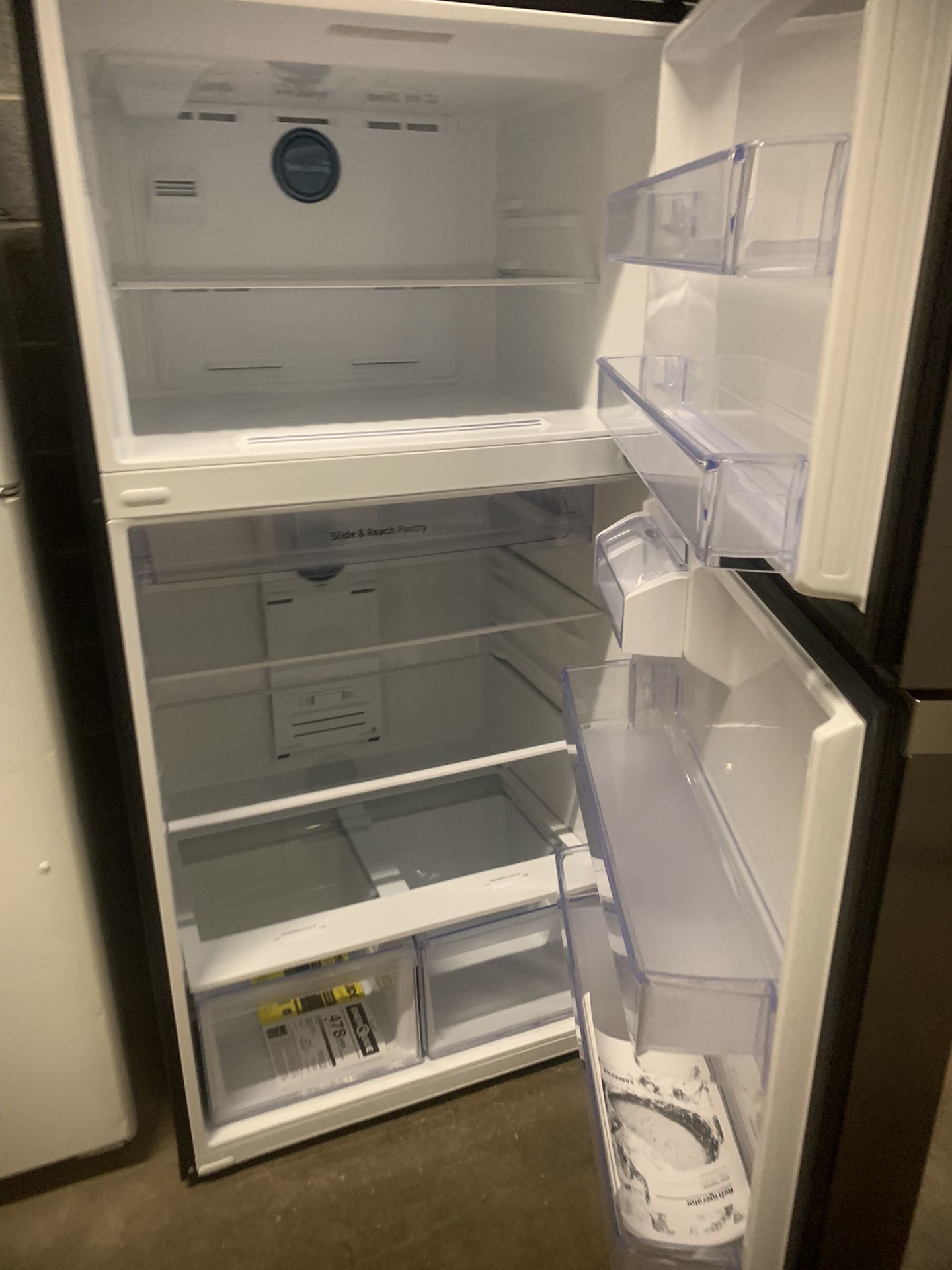 New Scratch And Dent Samsung 33”top Freezer Fridge Stainless Steel 6 Months Warranty Appliances