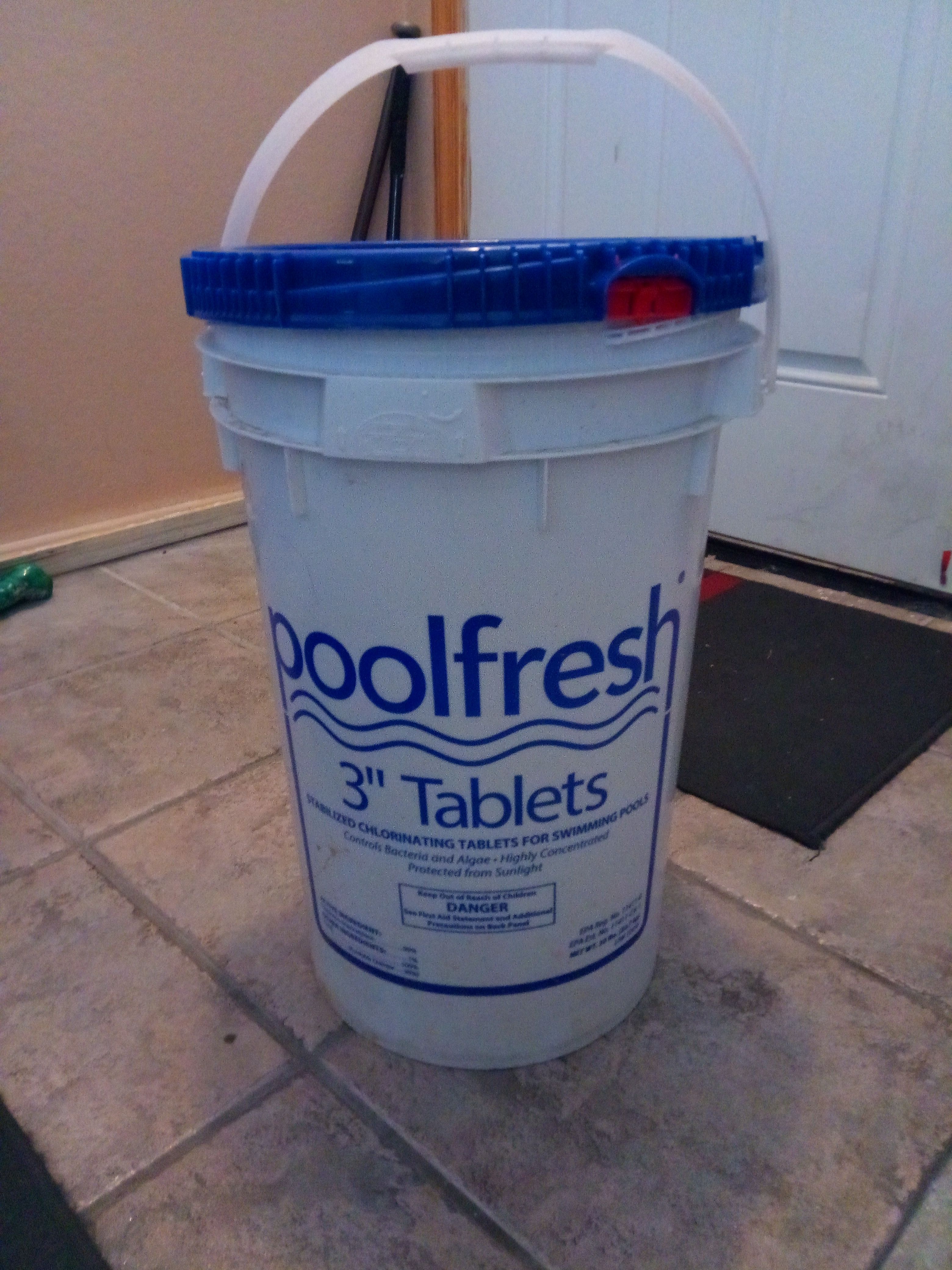 Pool fresh 3" chlorine tablets 50lb bucket
