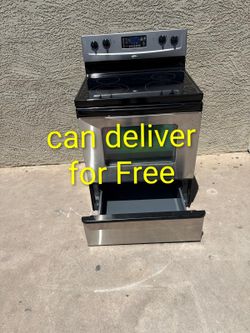 Whirlpool Stainless Steel Glass-Top Electric Stove