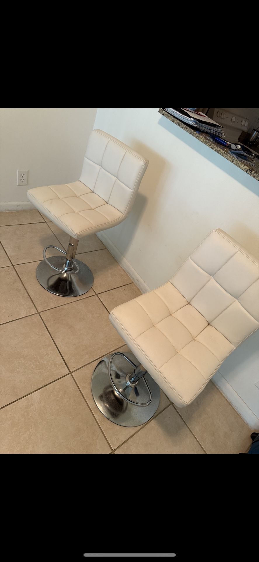 White Bar Stools