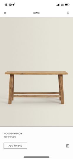 Zara Wooden Bench 
