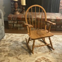 Childs Oak Rocking Chair