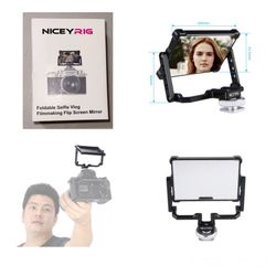 Niceyrig DSLR Camera Foldable Selfie Vlog Filmmaking Flip Screen Mirror for Sony A7RIV A7 RIII A7M3 A9 Fuji XT-3 XT-2 Panasonic Lumix S1 S1R Canon 5D