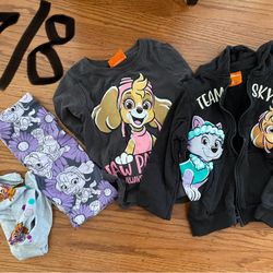 Paw Patrol Theme Clothes, Size 7/8 Years Old