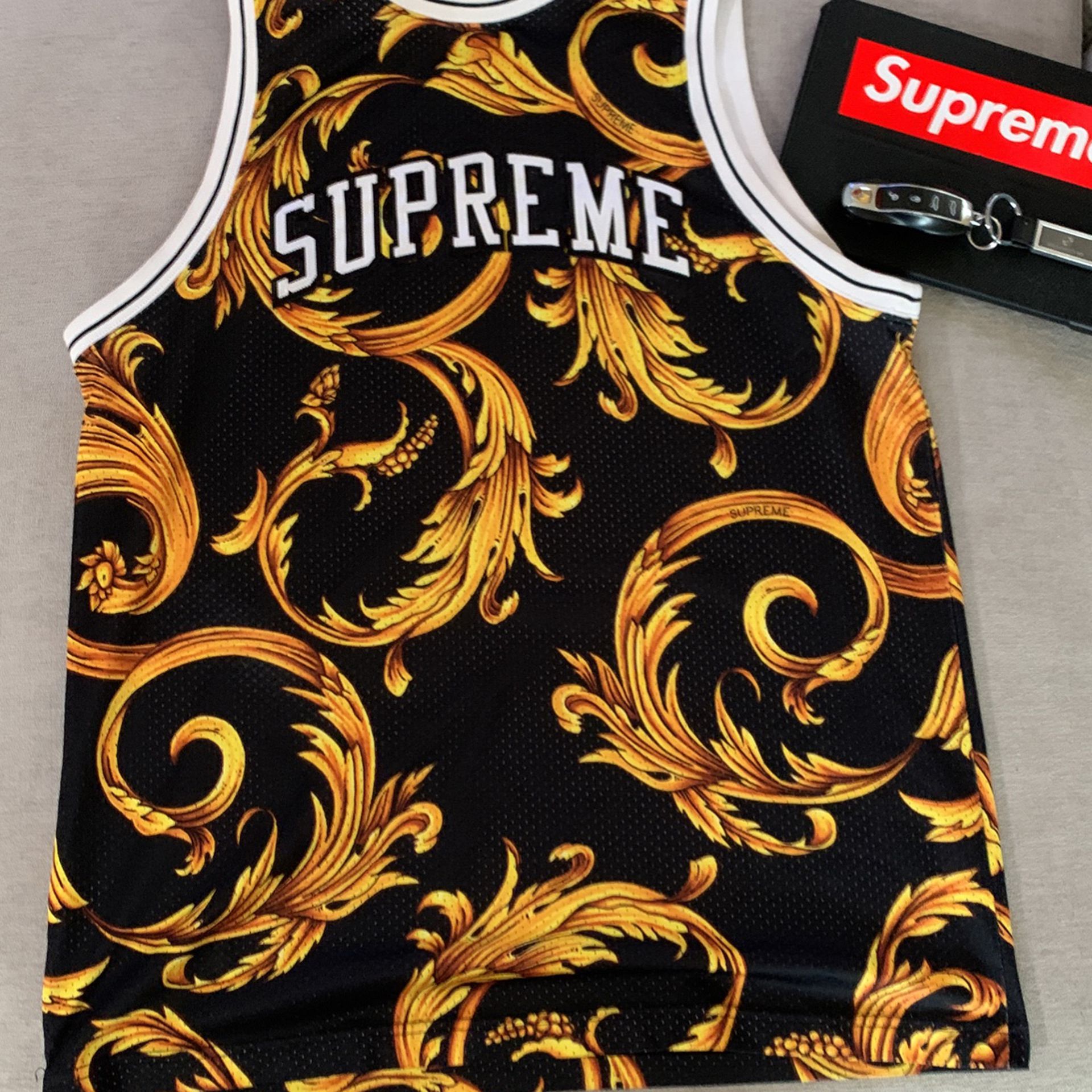 Supreme Nike Foamposite Jersey Black Size XL USED