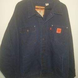  NWT  Levi's Trucker Jacket Sunrise Canvas Dyed Black Men's 2-XX