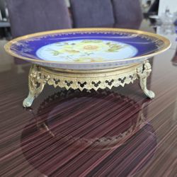 Antique Pedestal Dish Sèvres Porcelain