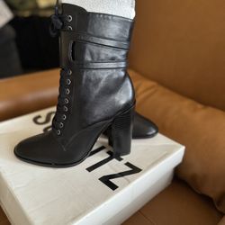 New Schutz Makayla Black Boots Size 7
