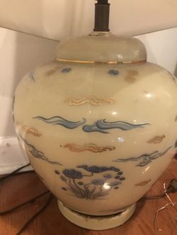 Gorgeous antique lamp.