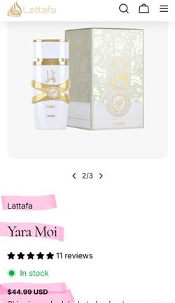 Lattafa Yara MOI Edp 3.4 FL OZ/ 100ML