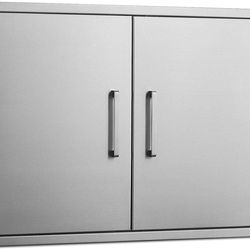 28 x 23 Inch Outdoor Kitchen Door 304 Stainless Steel Double Access Cabinet Door