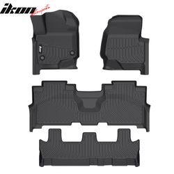 Fits 2021-2024 Ford Expedition Max All Weather 3D TPE Floor Mats Liners Carpets