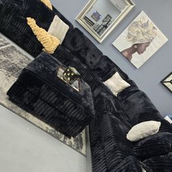 ✨️ 10ft Sectional Sofa FREE Ottoman ✨️ Furniture Queen Bedrooms, Dining Avail