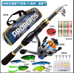Rod with reel bag and tackle