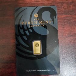1 Gram Gold Bar Perth Mint Australia 