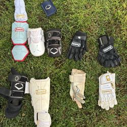 Baseball Accesorios (elbow Guard, Leg Guard, Batting Gloves, Wrist Guard)