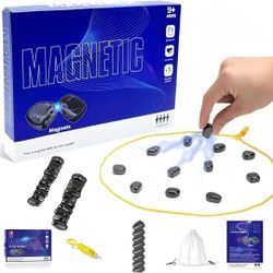Magnetic Chess Game,Magnetic Chess Set with String & Storage Bag,Portable Strategy Board Game for Family Game Night,Indoor Outdoor Travel Use