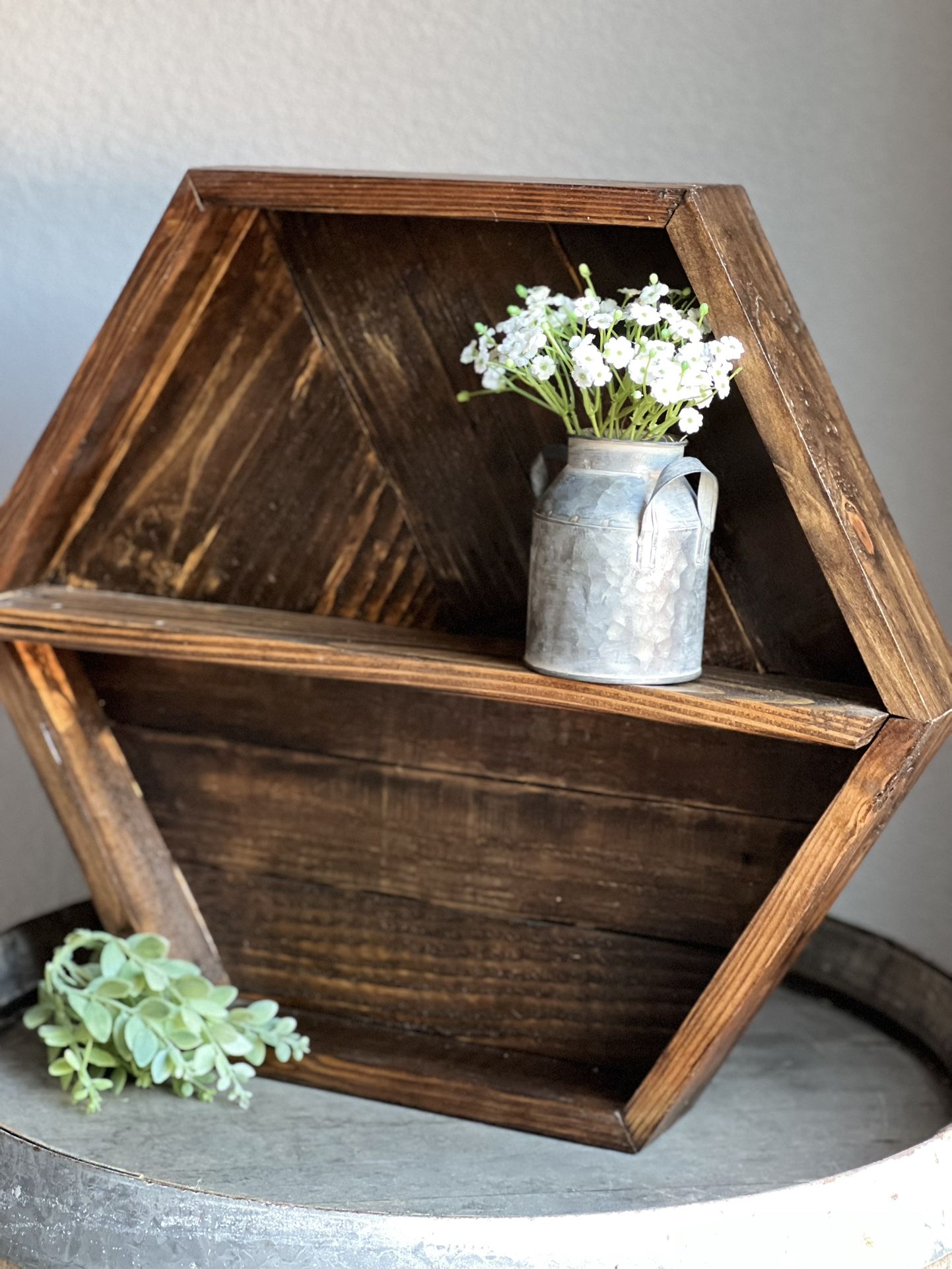 Handmade Hexagon Shelf/ Honeycomb Shelf