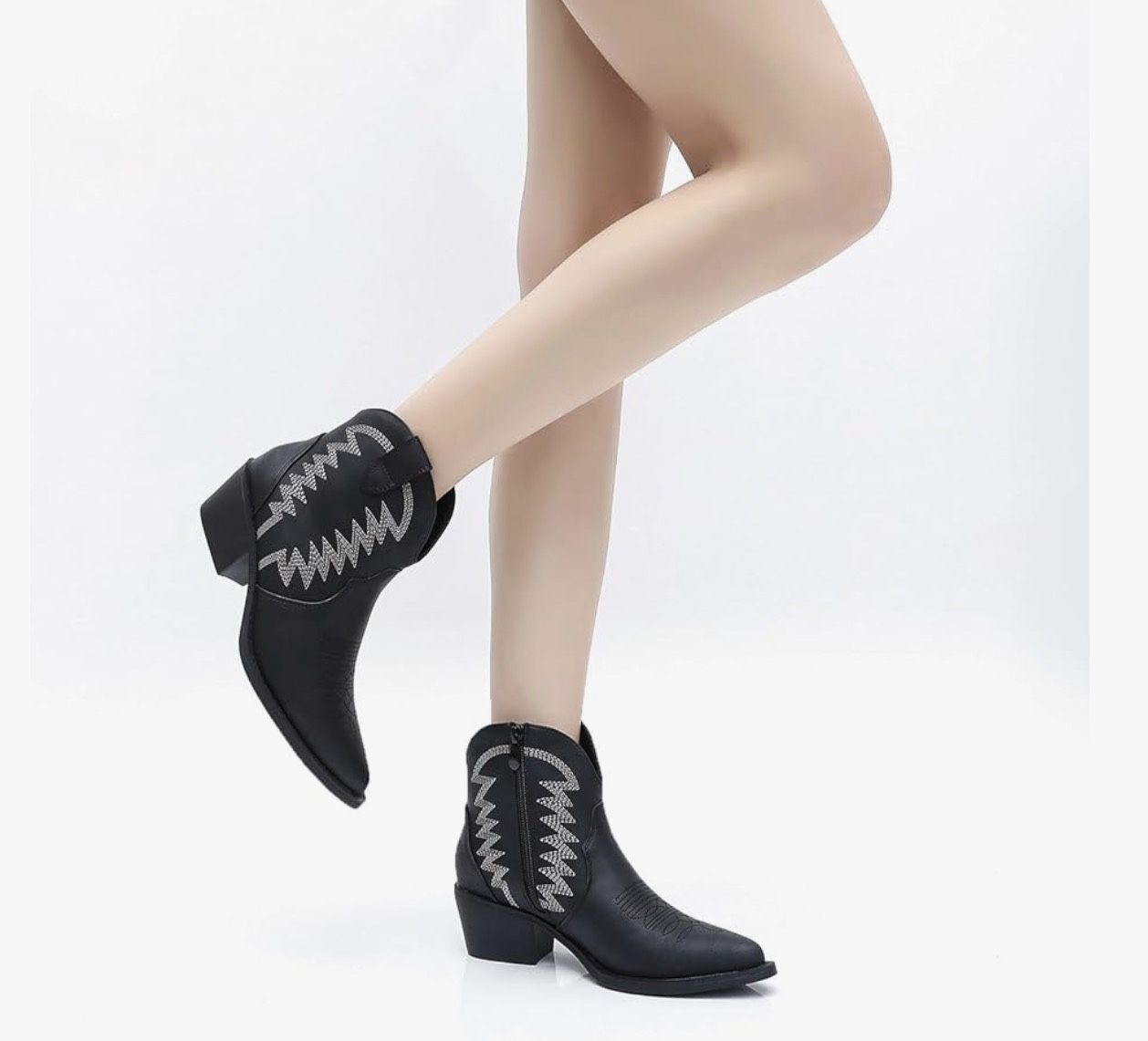 Black Womens Boots 8.5 Size New