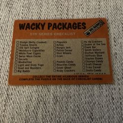 1974 Topps Wacky Packages Checklist