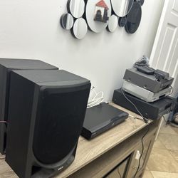 DVD player, Speakers, Cassette Player