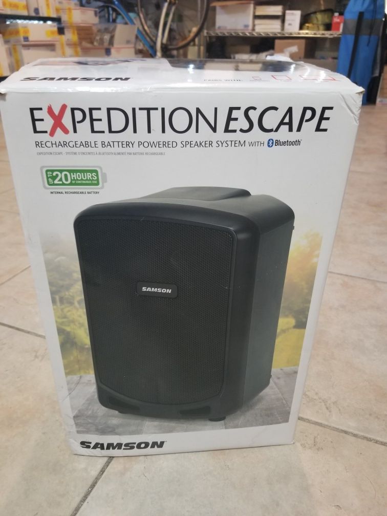 Samson Expedition Escape Speaker Rechargeable Battery Powered System Bluetooth