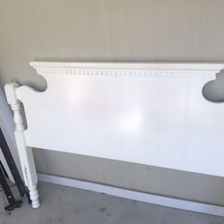 Full size bed frame with hardware