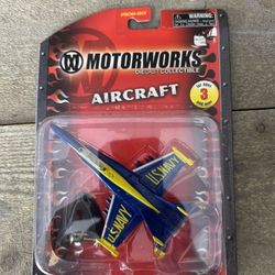 Motorworks Aircraft Hornet Blue Angels FA-18C Diecast Jet Plane #1506I-1601 New