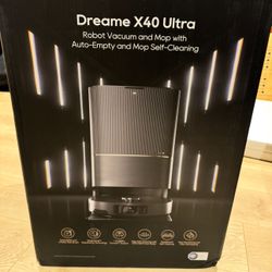 DREAME X40 Ultra Robot Vacuum 12000Pa Self-Drying,Mop Lifting Self Cleaning NEW