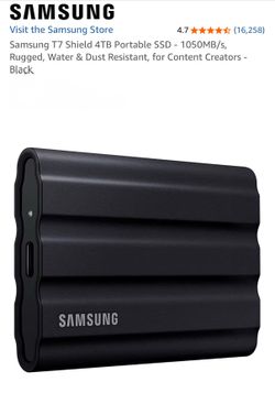 4TB @‘$275 each. Two Samsung T7 Shield SSDS