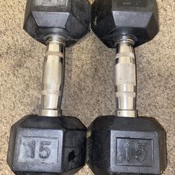 15LB DUMBBELLS (used)
