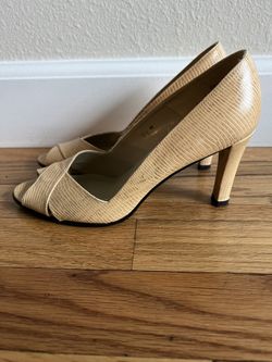 Nude Peep Toe Heels