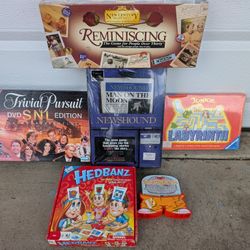 Board Games Lot Hedbanz Trivial Pursuit 
