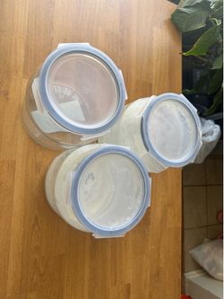 Ikea glass containers- set of 3
