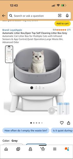 LoyalApple Automatic Self-Cleaning Cat Litter Box – App Control