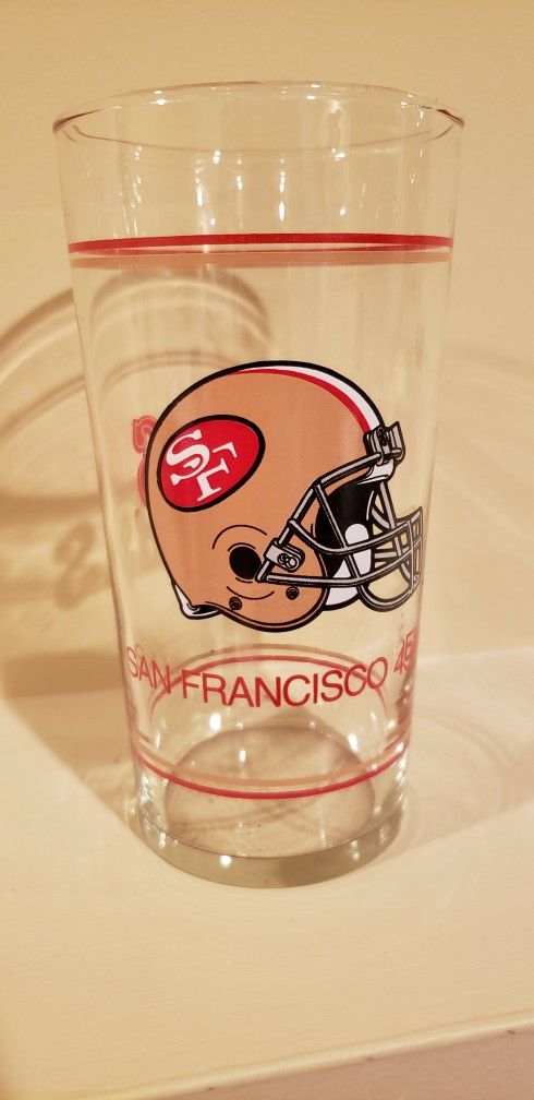 Vintage San Francisco 49ers NFL Glass Barware