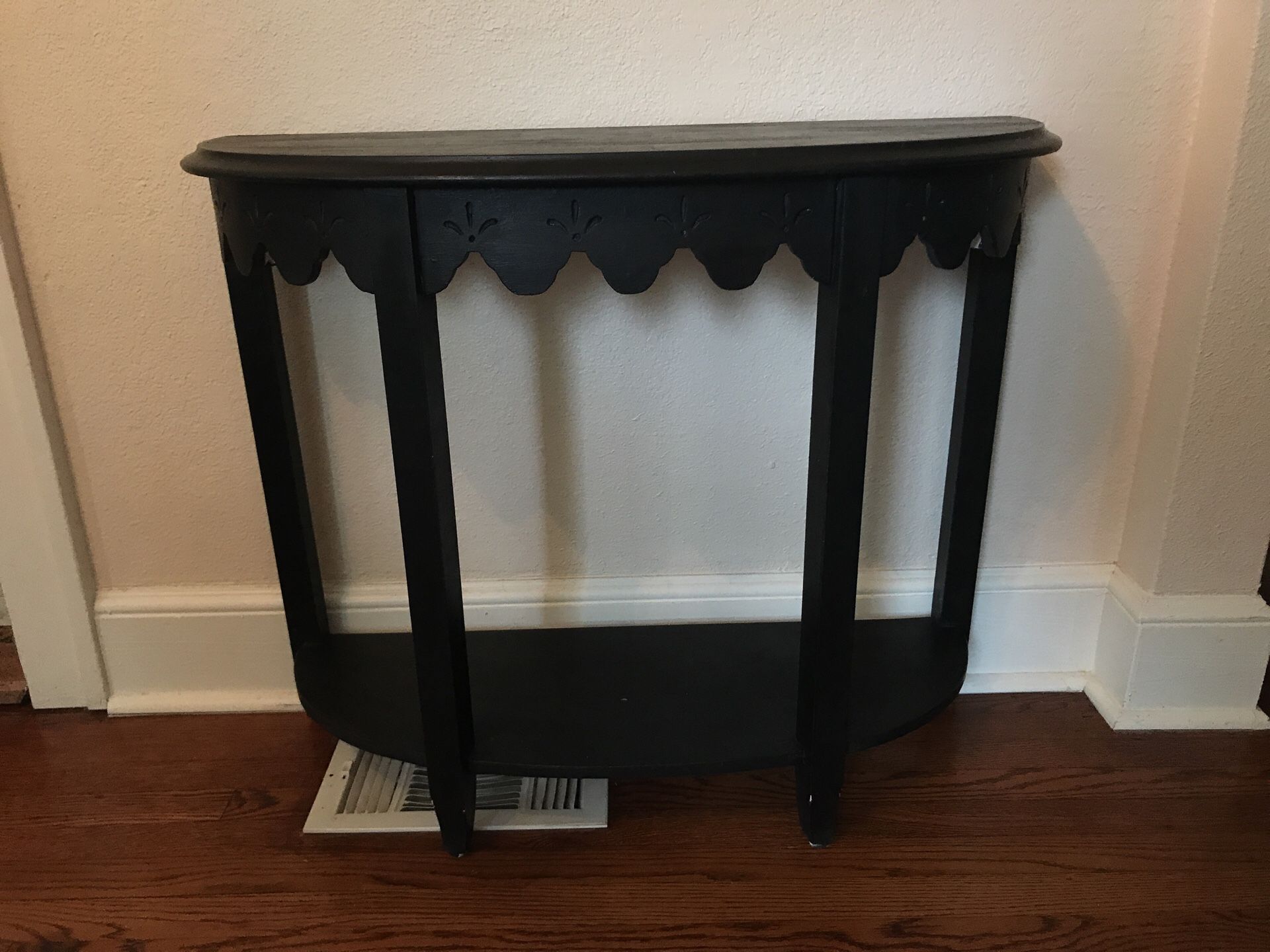 Black farm house console table