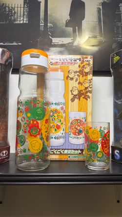 New Rare Haikyuu Tobio Kageyama Crow 28 Cm Pitcher Glass Cup Tableware Set Of 2