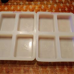 Two Silicone Soap Molds for making Soap or Shampoo Bars