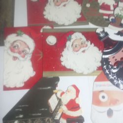 Vintage Santa Claus Christmas Cards 