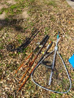 Abu Garcia 6500 Catfish Special Stand And Net Used 3 Times Catfish Pro 10ft Rods